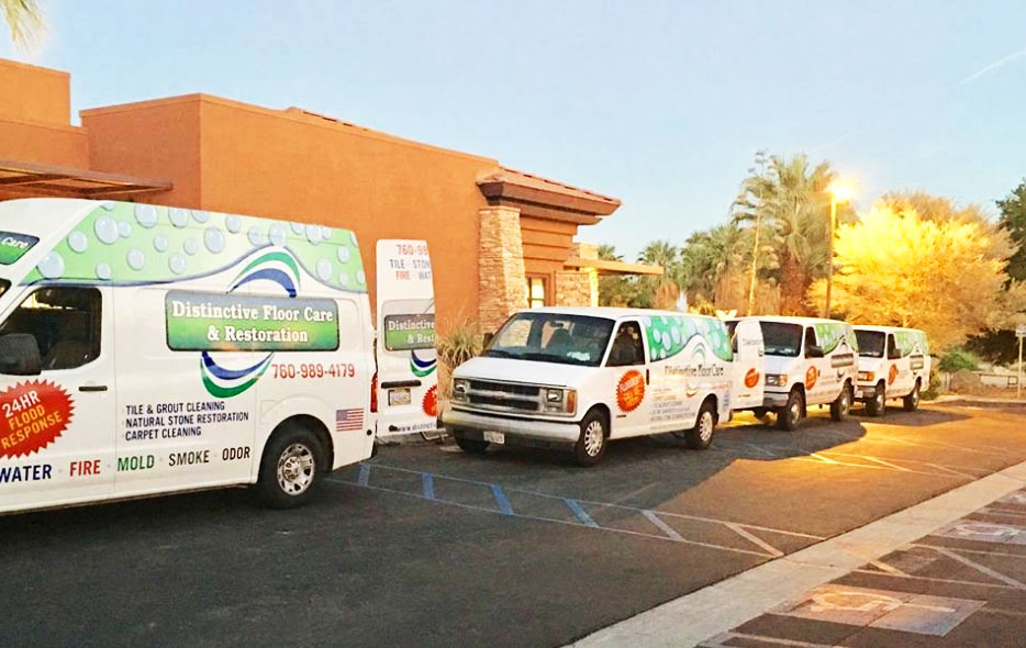 Distinctive Restoration Fleet at Job in Coachella, CA